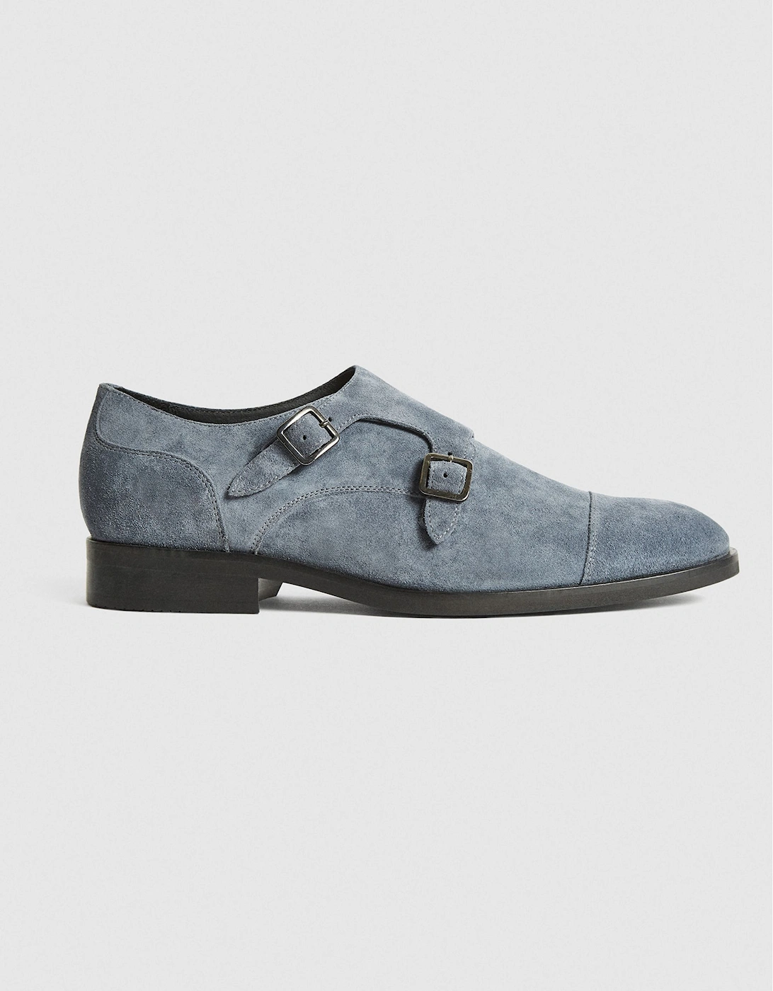 Suede Monk Strap Shoes, 2 of 1