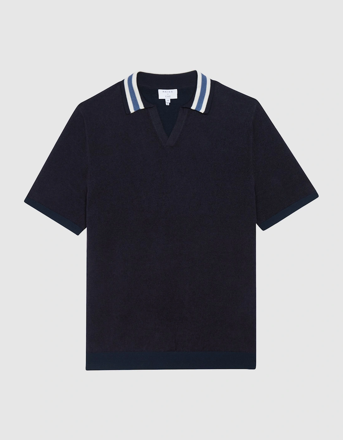 Che Chenille Open Collar Polo T-Shirt, 2 of 1