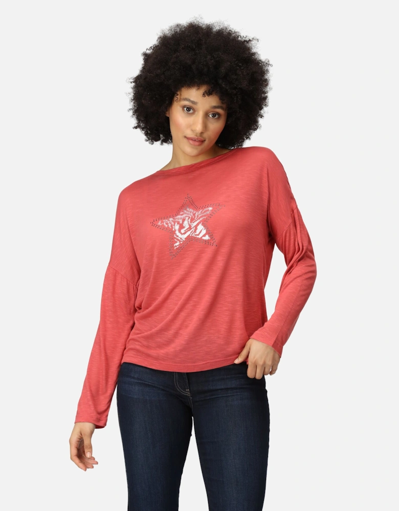 Womens/Ladies Carlene Long-Sleeved T-Shirt