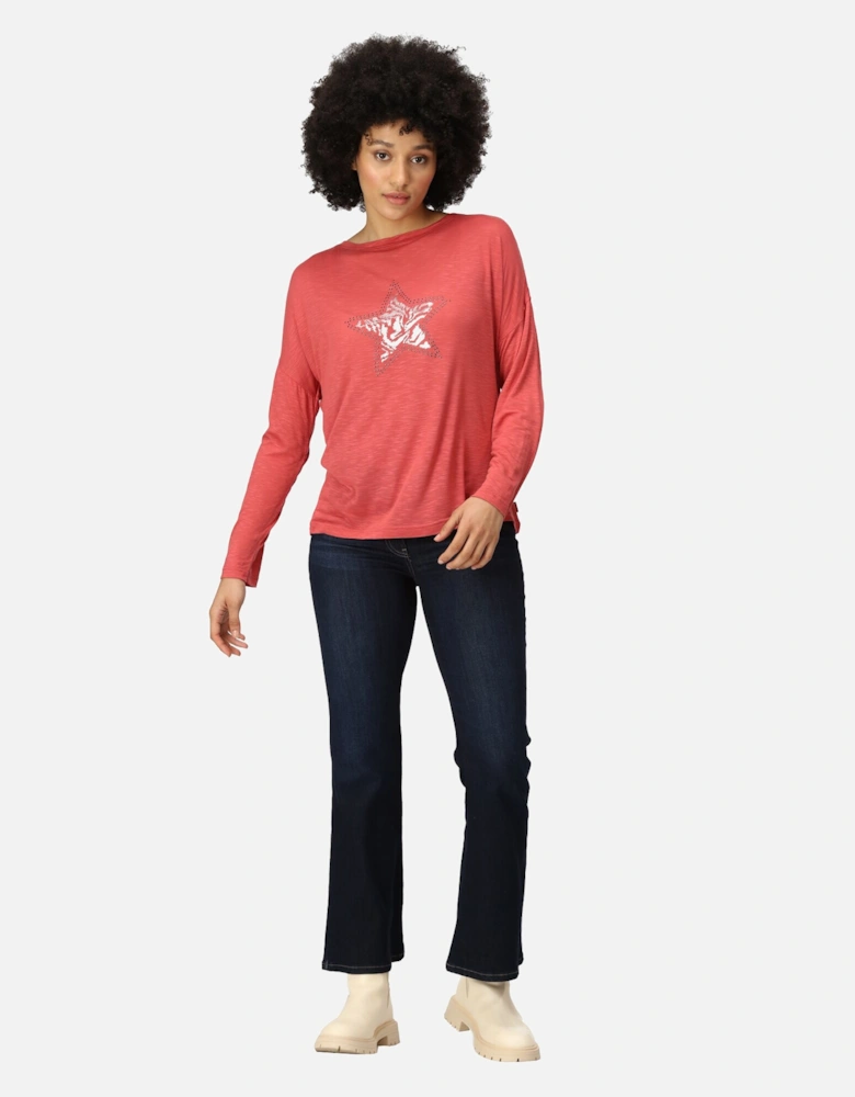 Womens/Ladies Carlene Long-Sleeved T-Shirt