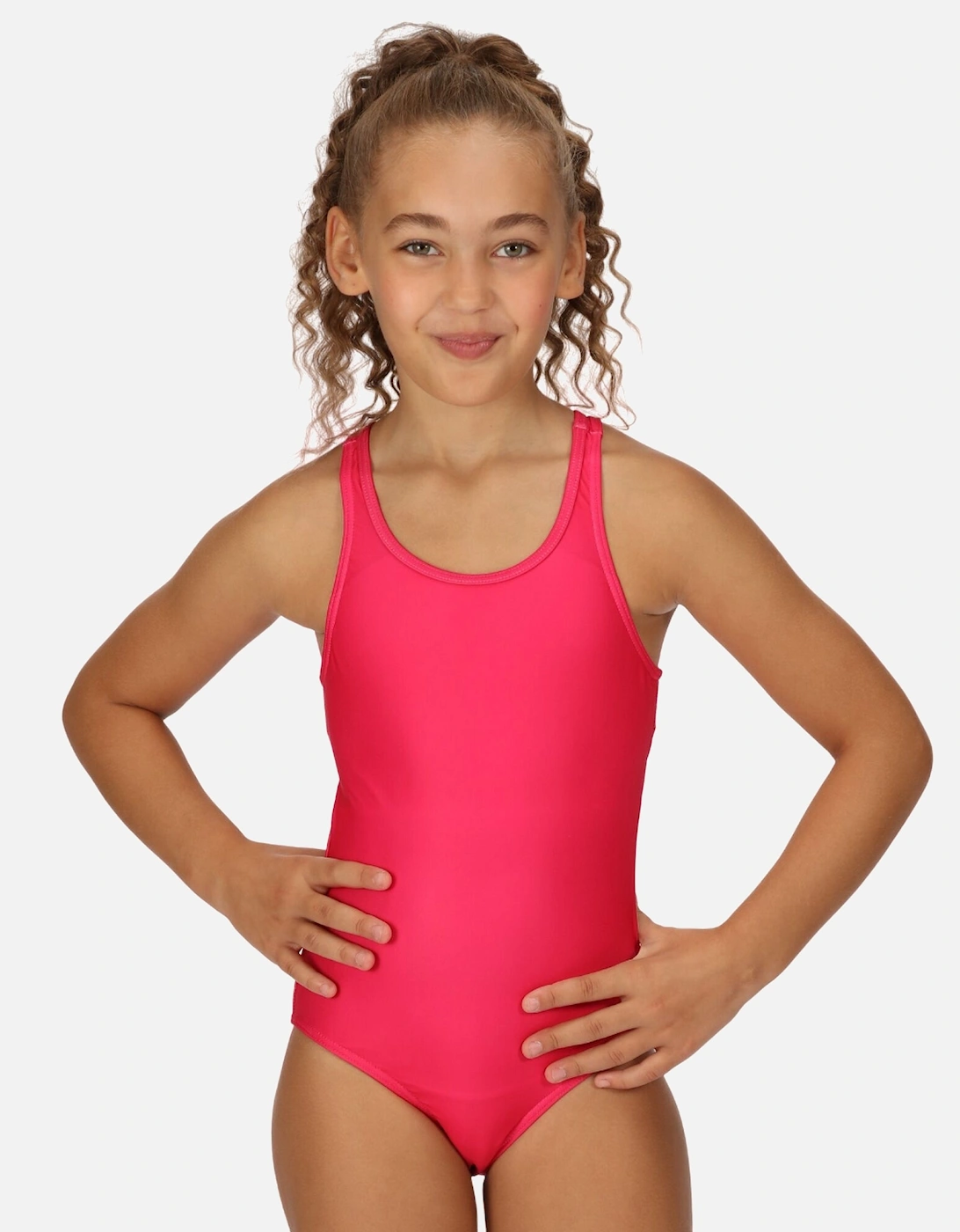 Girls Katrisse Plain One Piece Swimsuit