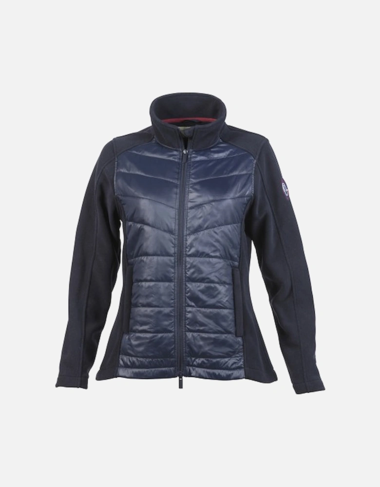 C6109 Women's Anne Dual Material Jacket Marine