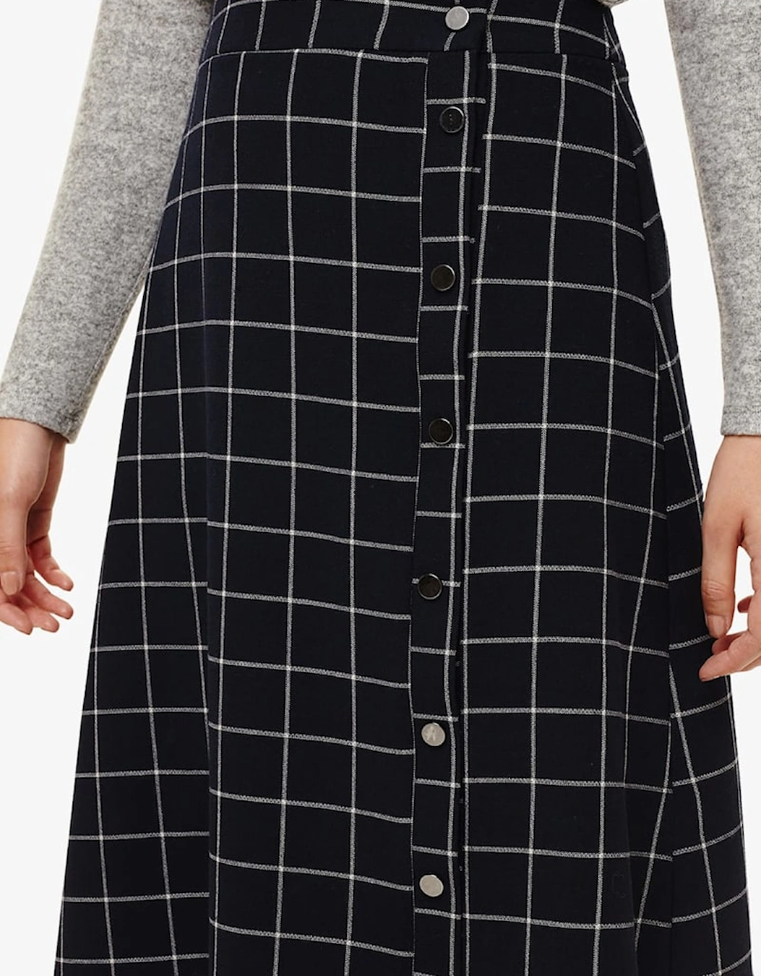 Juin Check Button Skirt