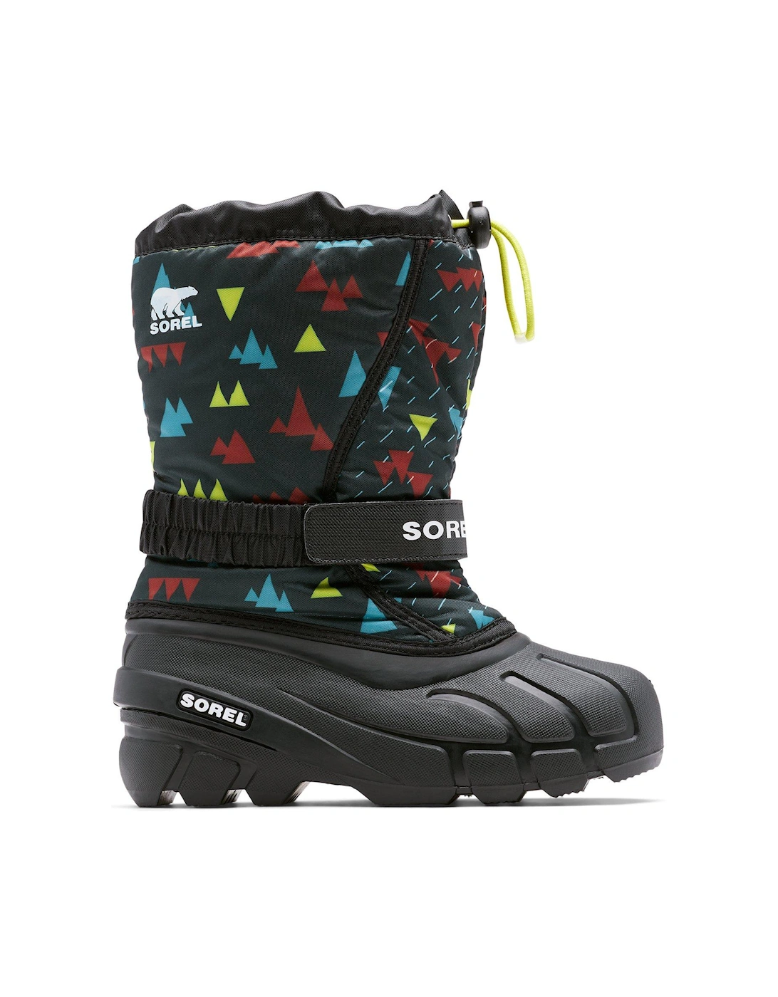 Kids Flurry Print Waterproof Snow Boot - Black, 6 of 5