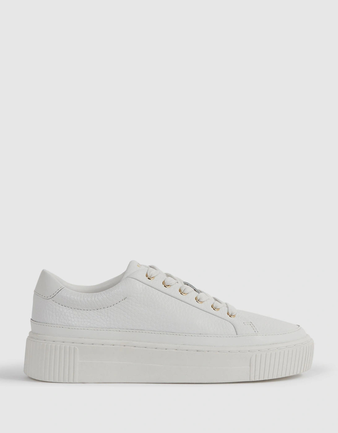 Grained Leather Platform Trainers, 2 of 1