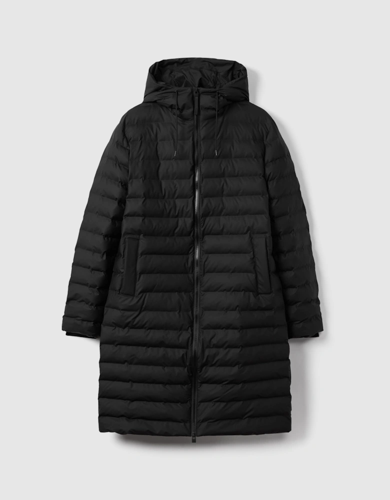 Rains Long Waterproof Puffer Jacket