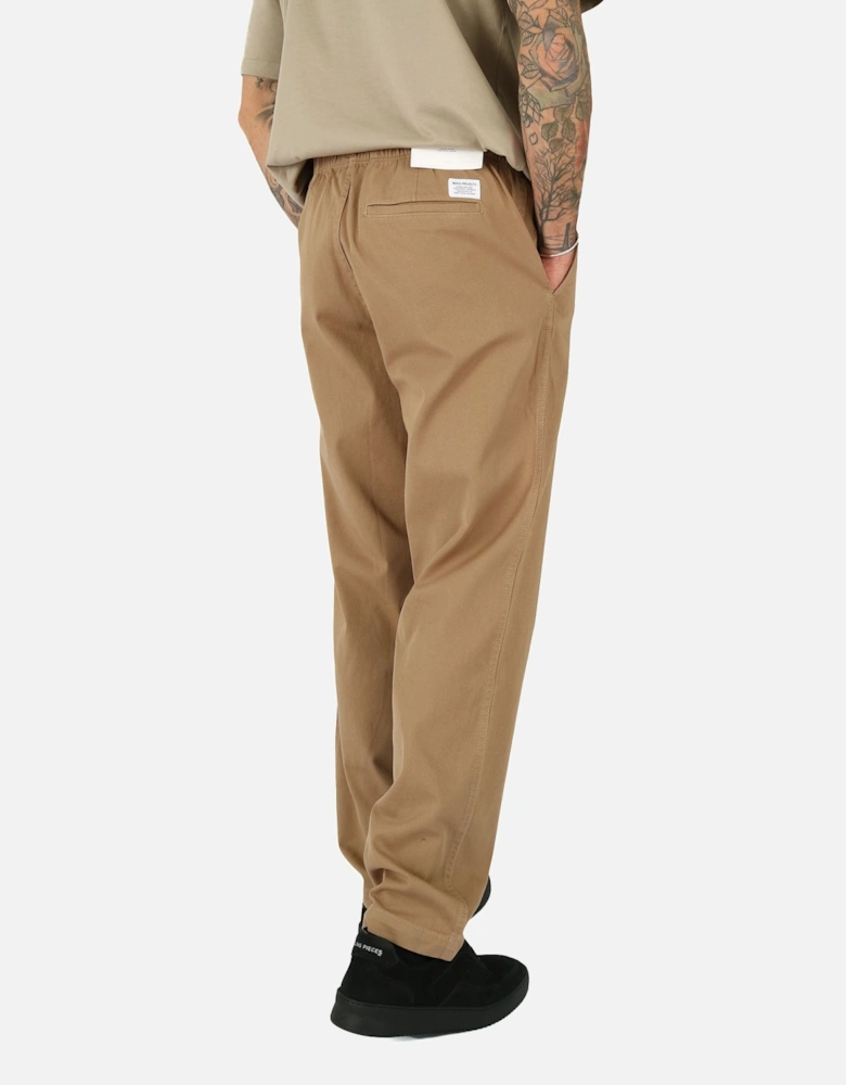 Ezra Relaxed Khaki Chino Trouser