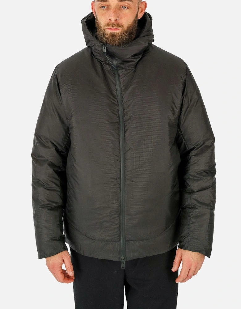 Pasmo Ripstop Down Black Hooded Parka Jacket