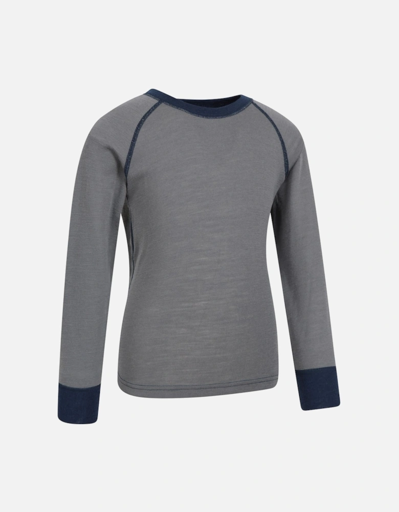 Childrens/Kids Merino II Round Neck Base Layer Top