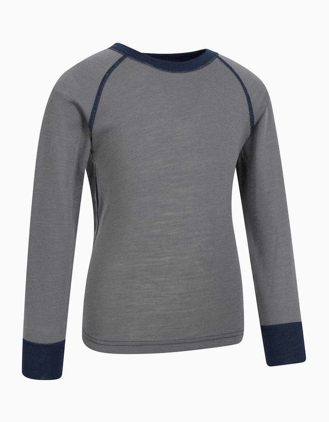 Mountain Warehouse Mountain Warehouse Childrens/Kids Merino II Round Neck Base Layer Top - Grey