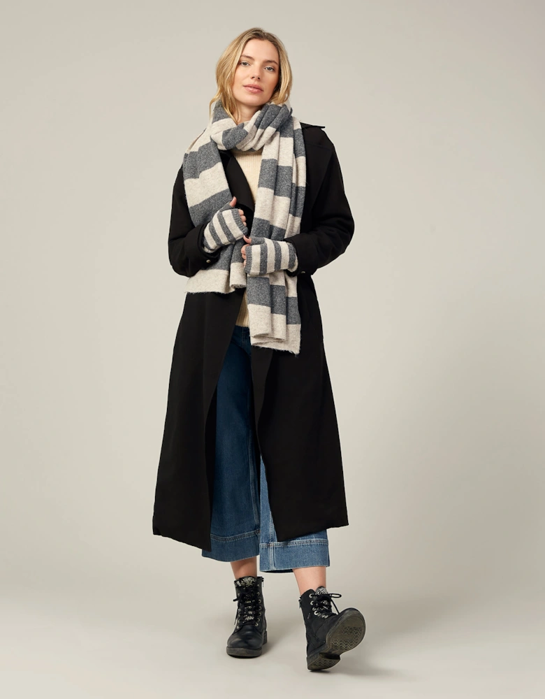 ALEXA SCARF-BLACK MIX