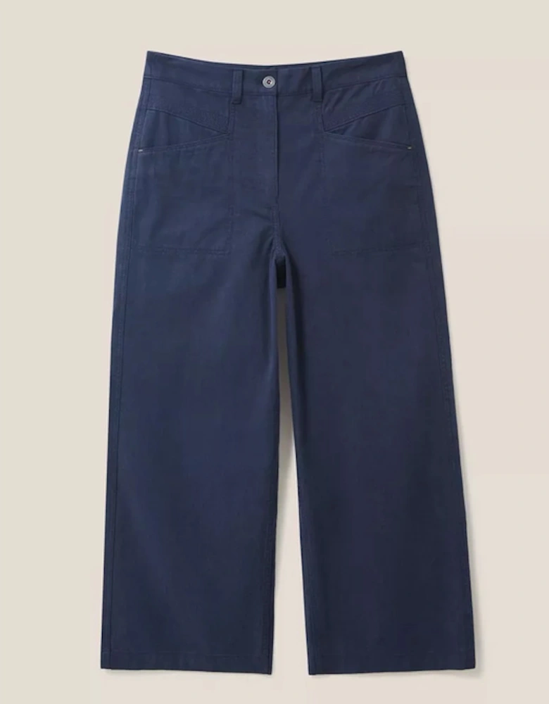 Women's Harper Wide Leg Trouser Dark Navy