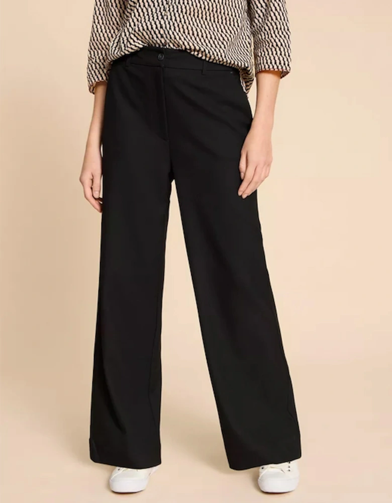 Women's Belle Wide Leg Trouser Pure Black