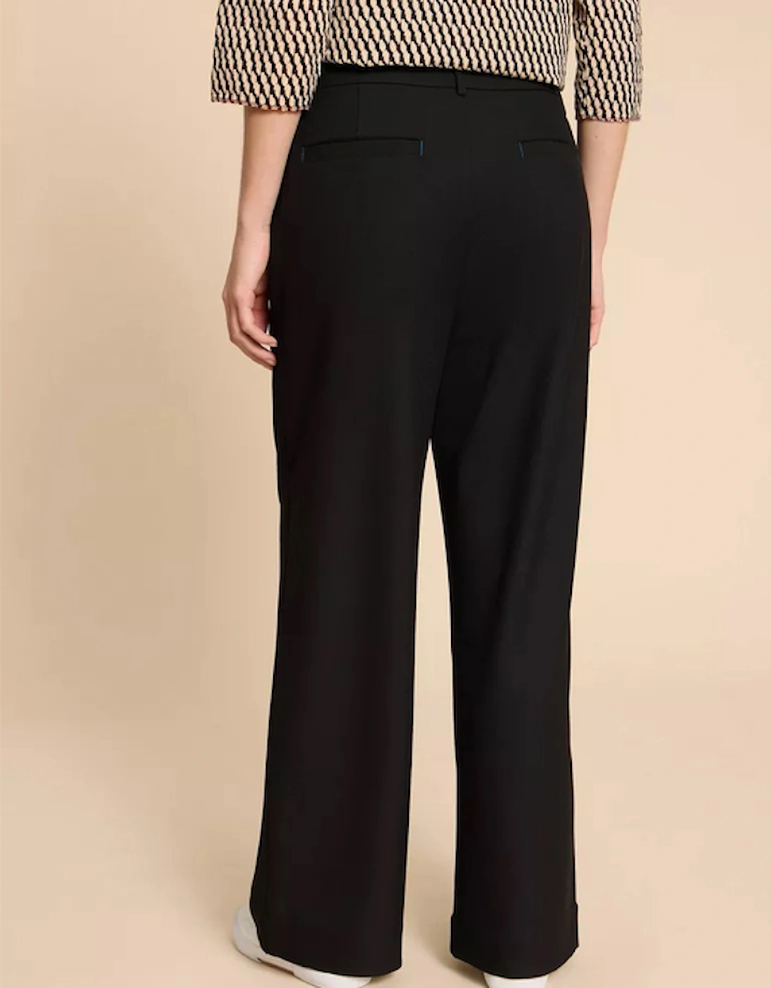 Women's Belle Wide Leg Trouser Pure Black