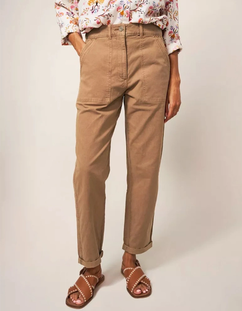 Petite Women's Twister Chino Mid Tan