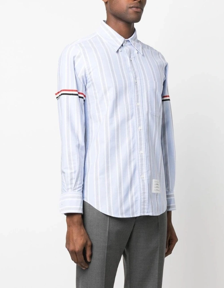 Armband Stripe Oxford Shirt Blue