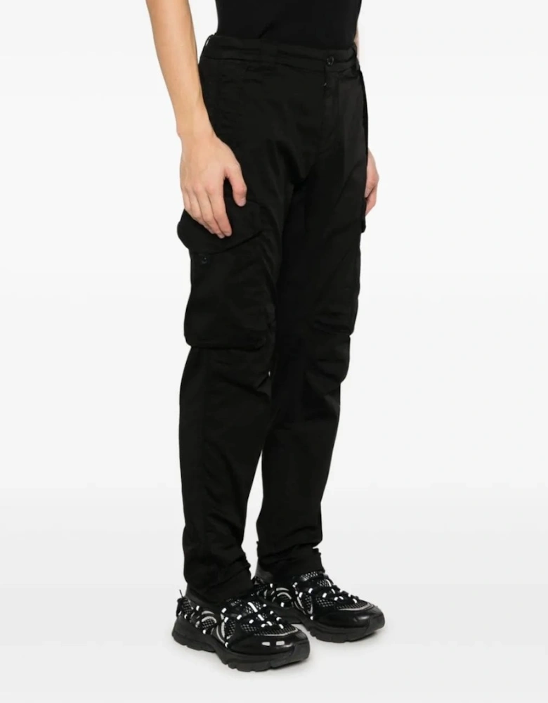 Stretch Sateen Utility Pants Black