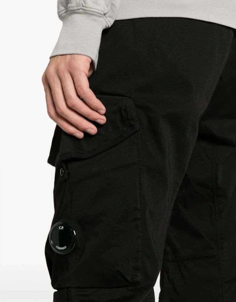 Stretch Sateen Utility Pants Black