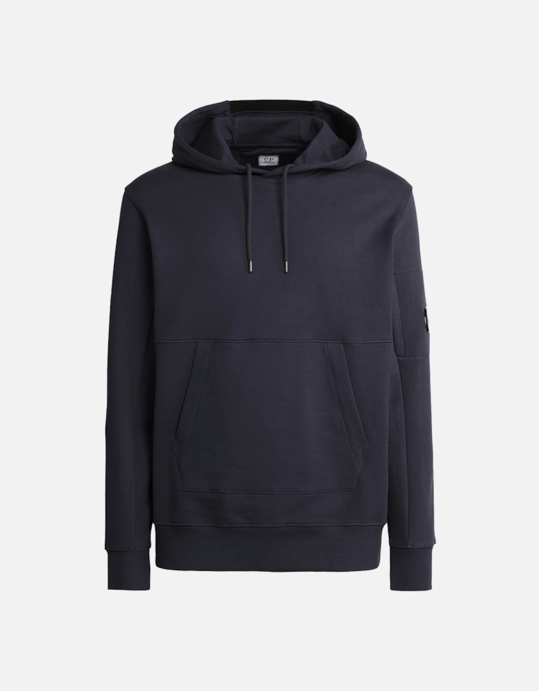 Diagonal Raised Hoodie Navy