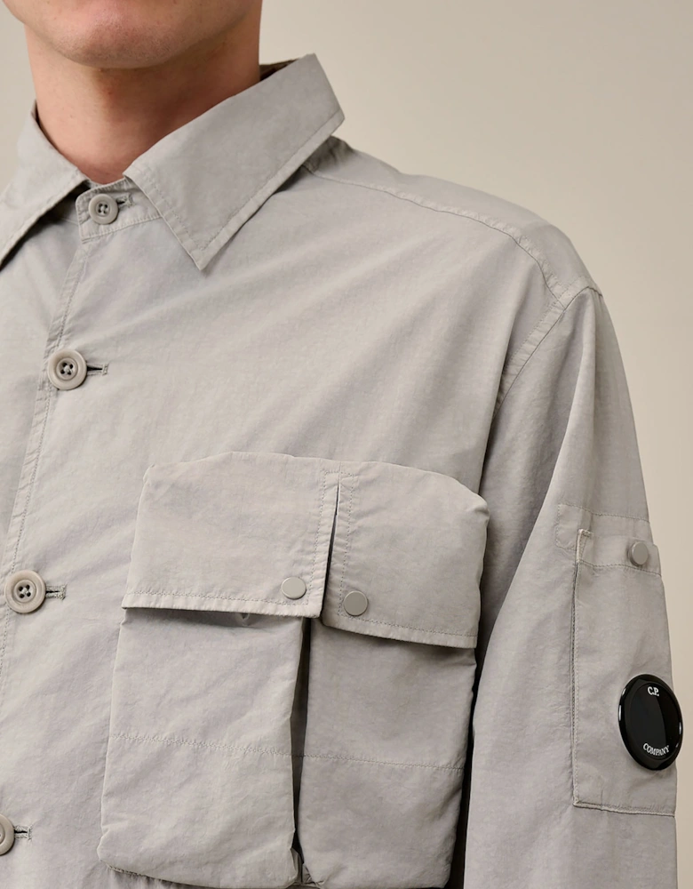 Nylon Utility Overshirt Grey