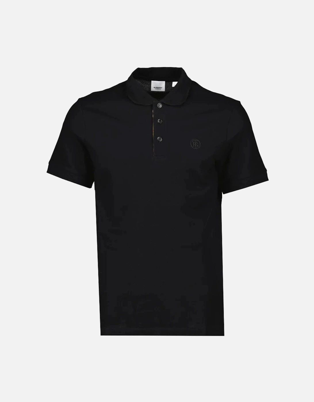 Branded Circle Logo Black Polo Shirt, 4 of 3