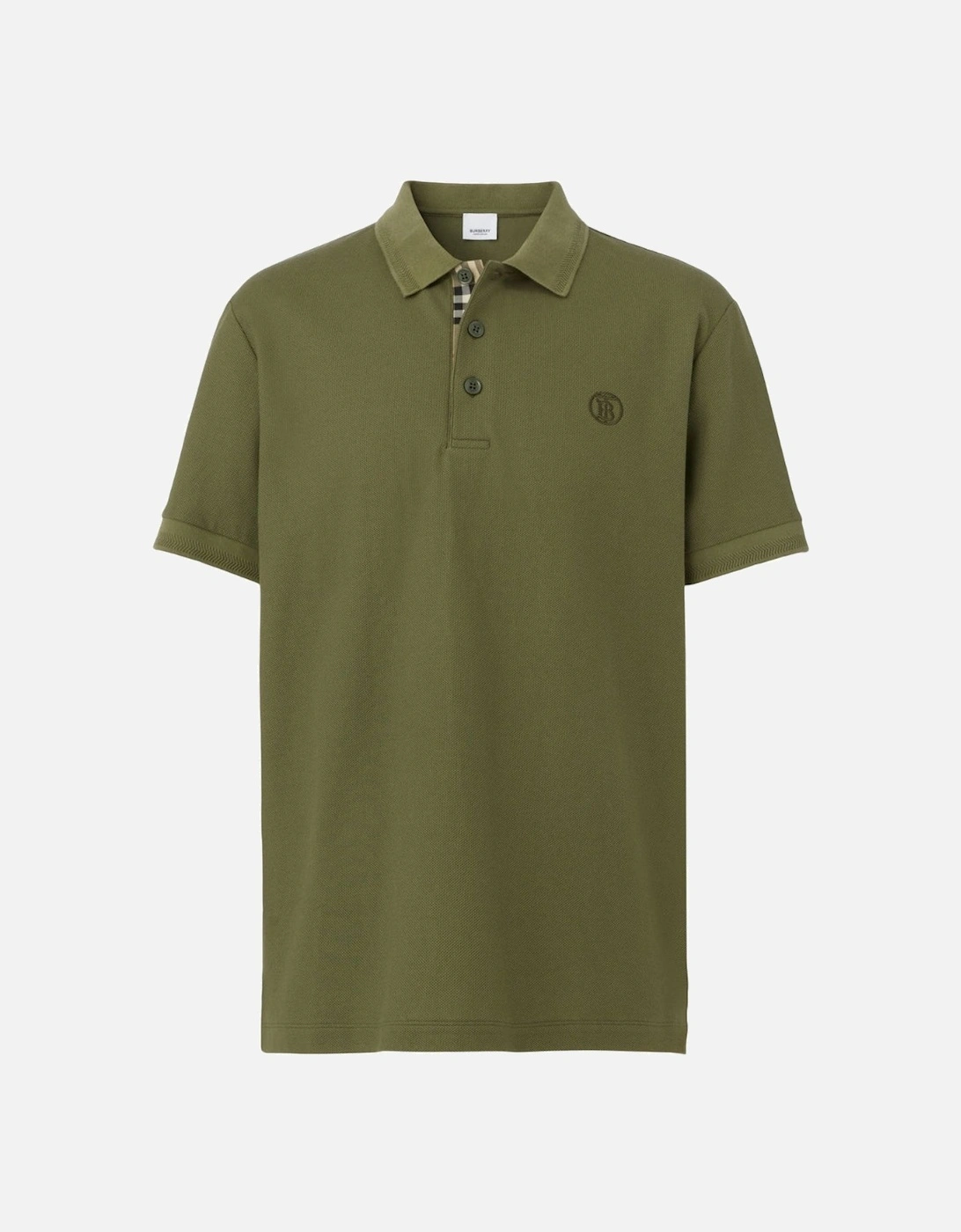 Branded Circle Logo Olive Polo Shirt, 4 of 3