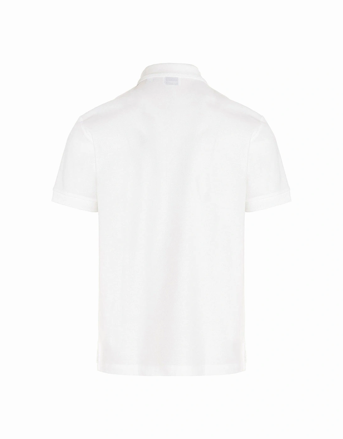 Branded Circle Logo White Polo Shirt