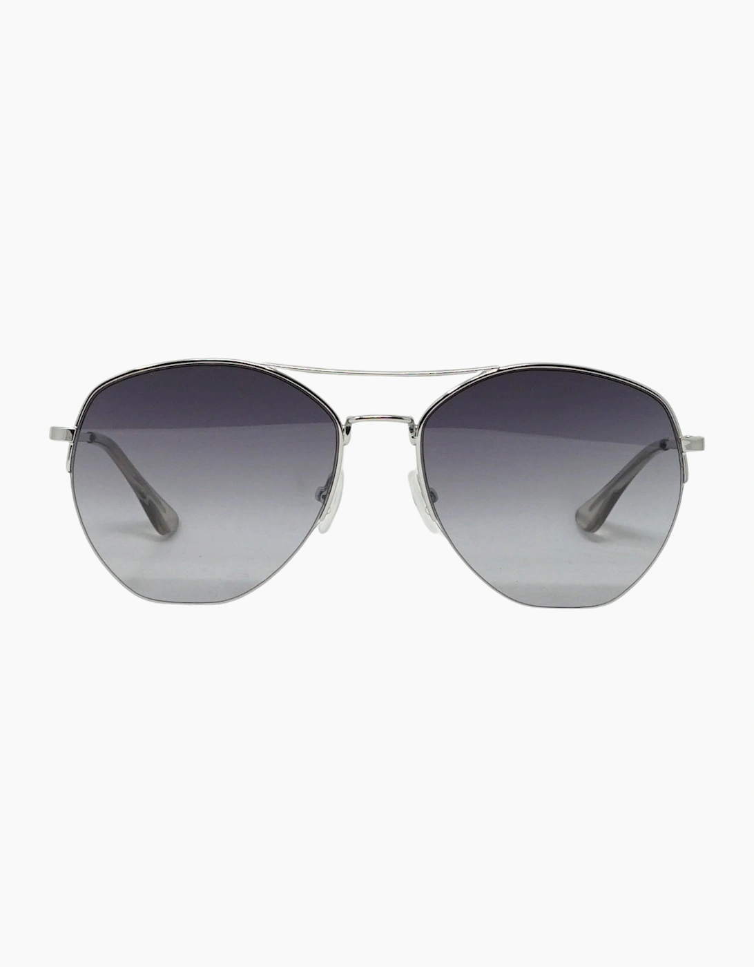Men's Calvin Klein Smoke Lens Silver Sunglasses - Size: ONE size