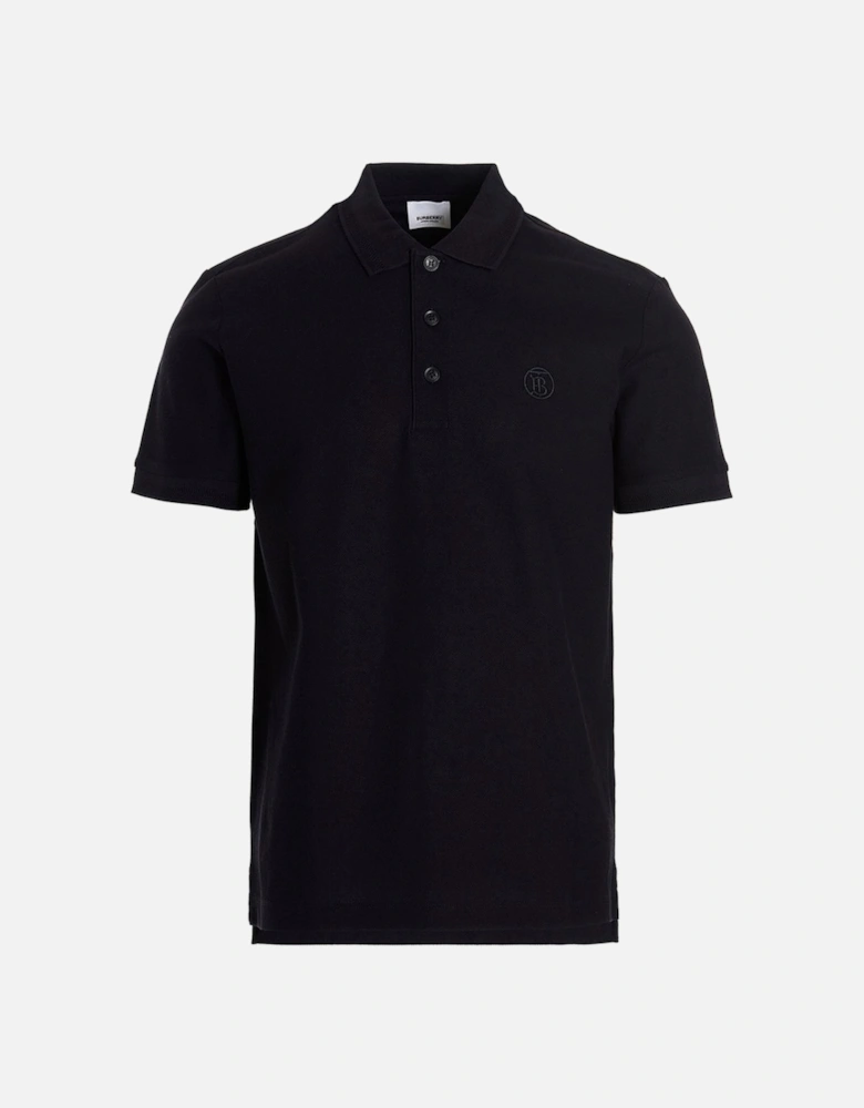 Branded Circle Logo Coal Blue Polo Shirt