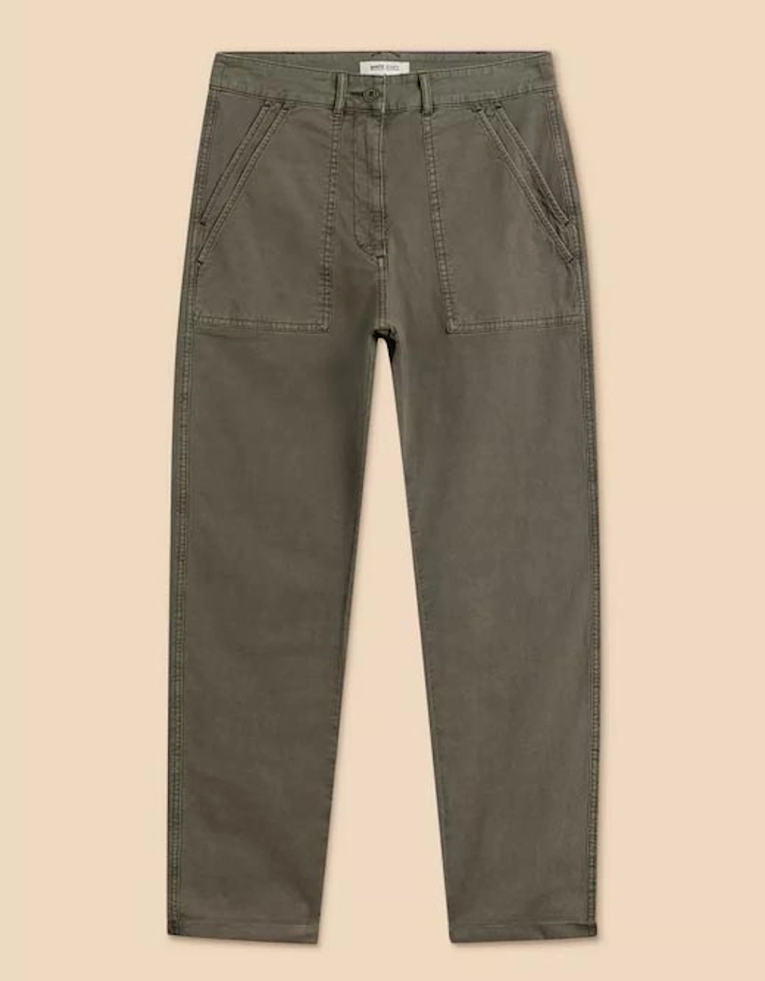 Women's Twister Chino Trouser Khaki Green