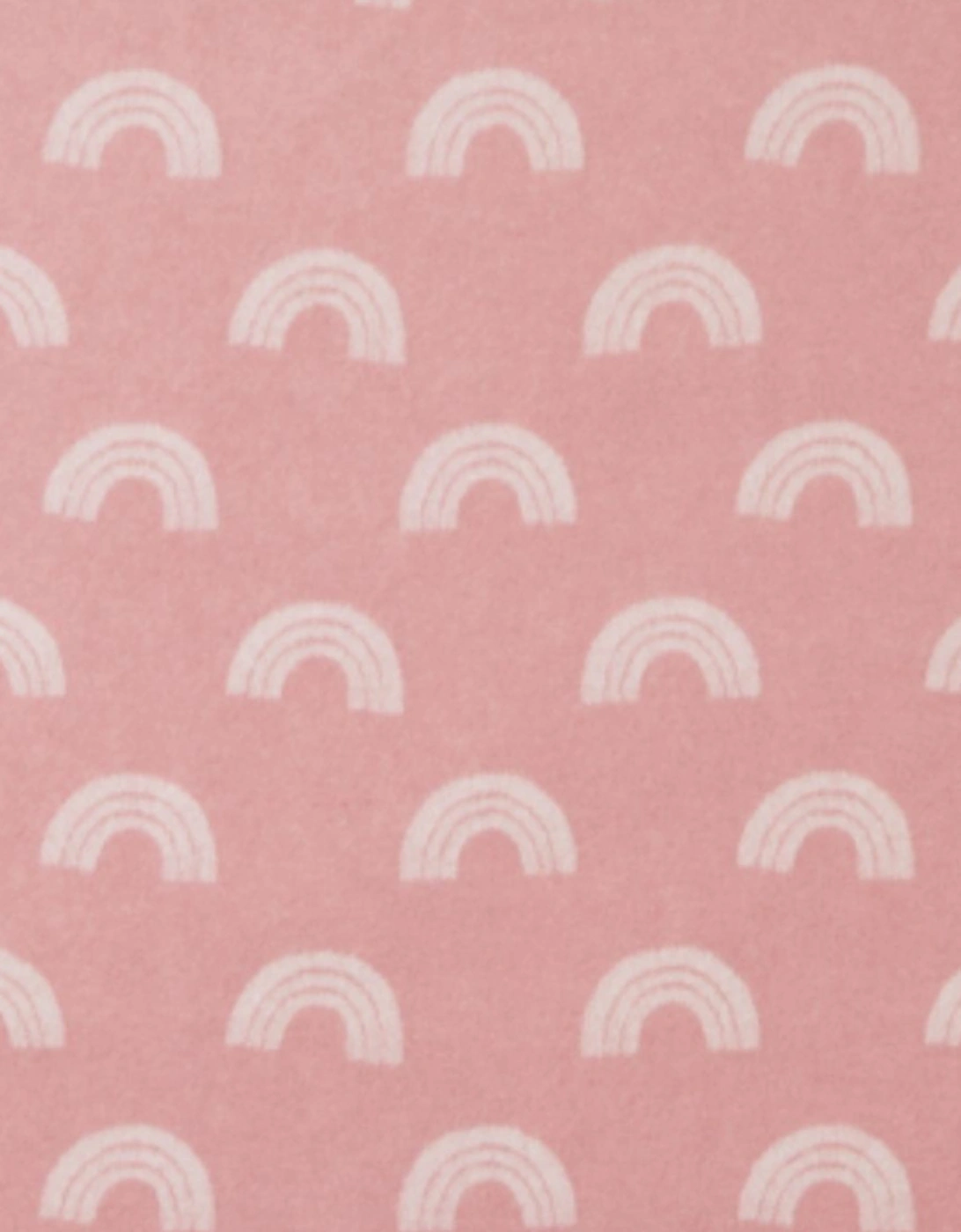Merino Baby Blanket Rainbow Pink -75x100cm