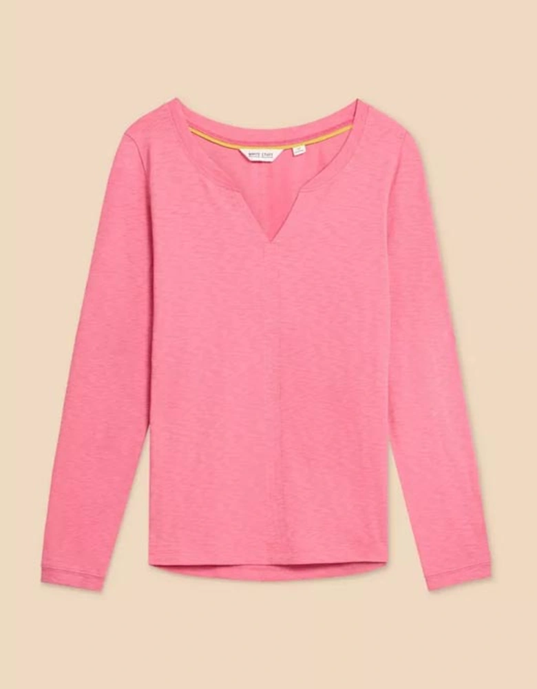 Women's Nelly Long Sleeve Tee Mid Pink