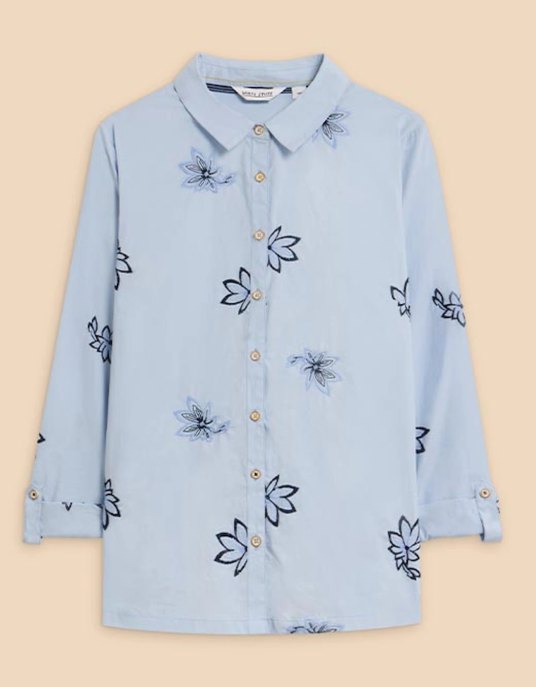 Women's Sophie Embroidered Shirt Blue Multi, 4 of 3