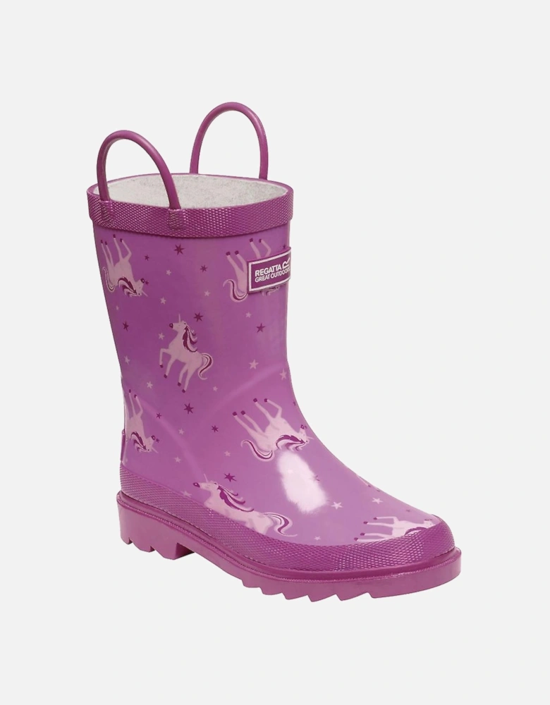 Great Outdoors Childrens/Kids Minnow Patterned Wellington Boots