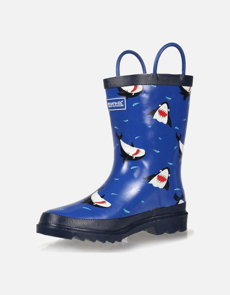 Great Outdoors Childrens/Kids Minnow Patterned Wellington Boots