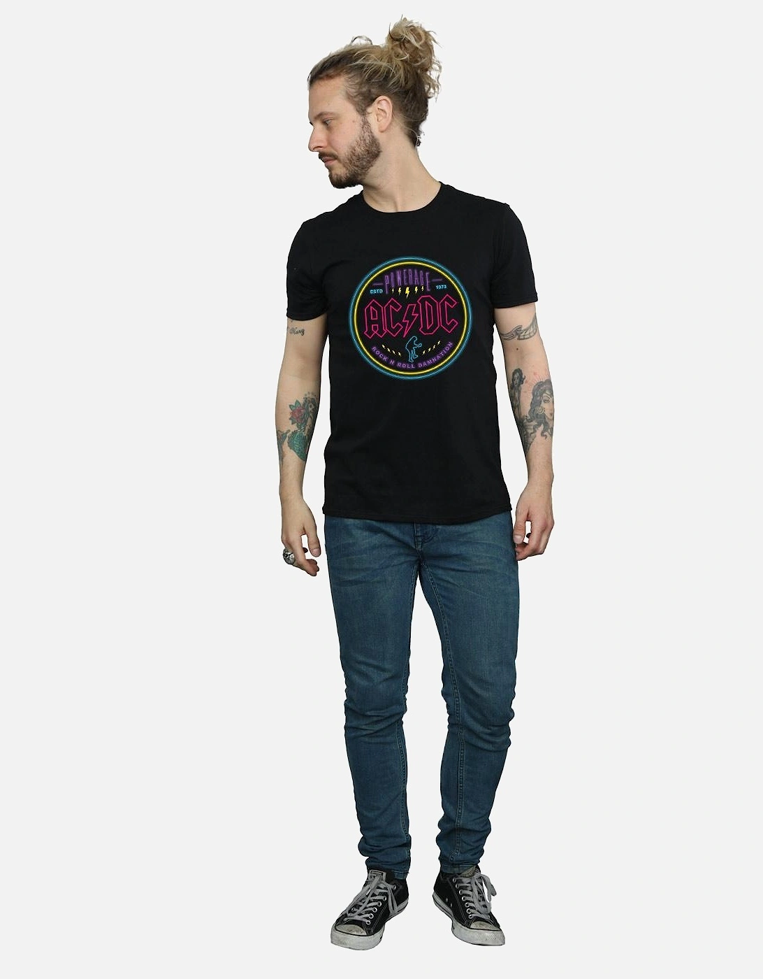 Mens Circle Neon T-Shirt