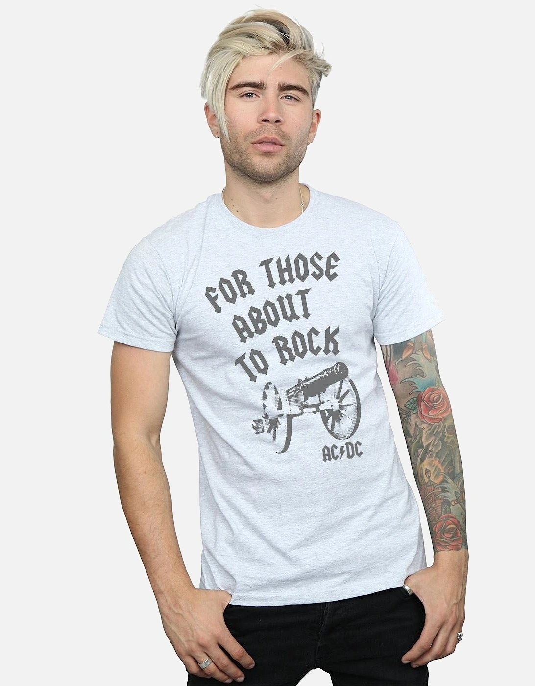 Mens For Those About To Rock Cannon T-Shirt