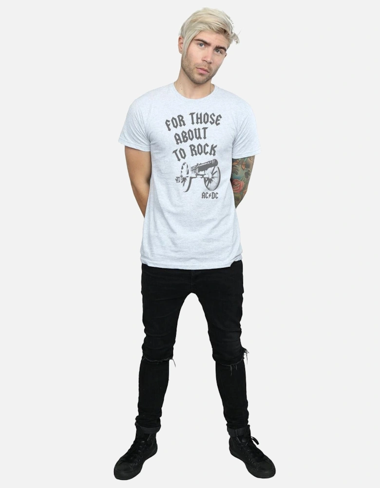 Mens For Those About To Rock Cannon T-Shirt