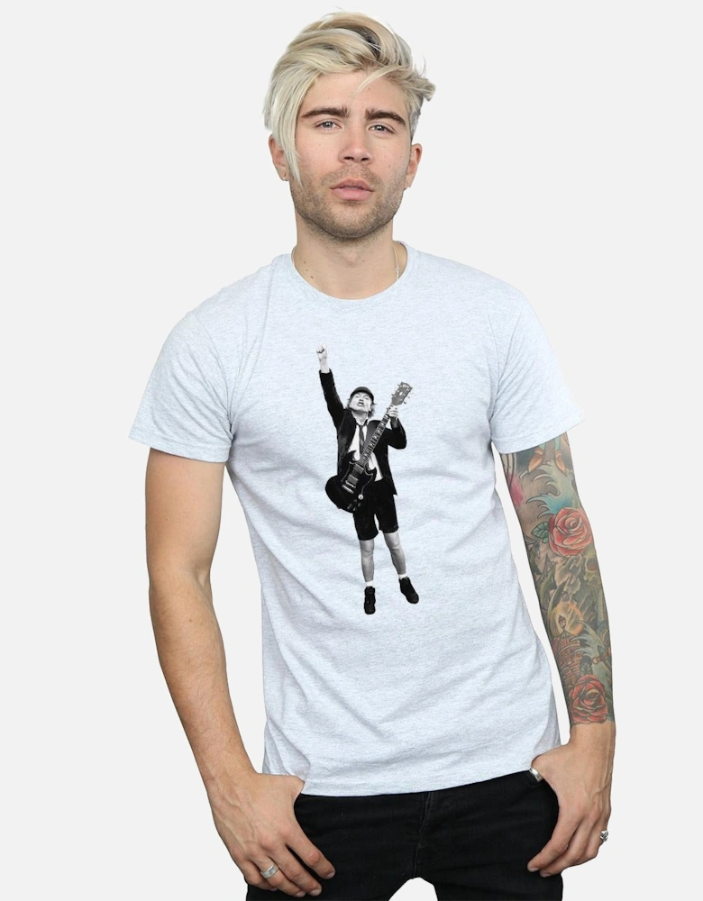 Mens Angus Young Cut Out T-Shirt