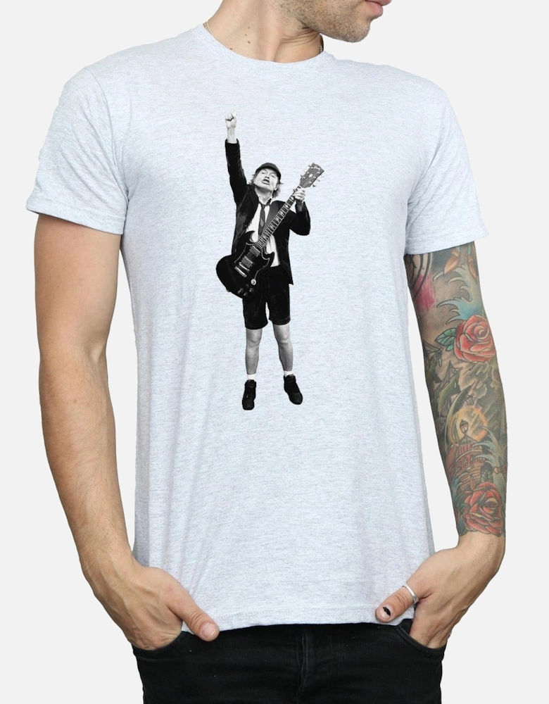 Mens Angus Young Cut Out T-Shirt