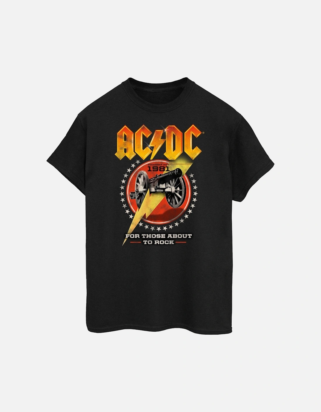 Womens/Ladies For Those About To Rock 1981 Cotton Boyfriend T-Shirt, 4 of 3