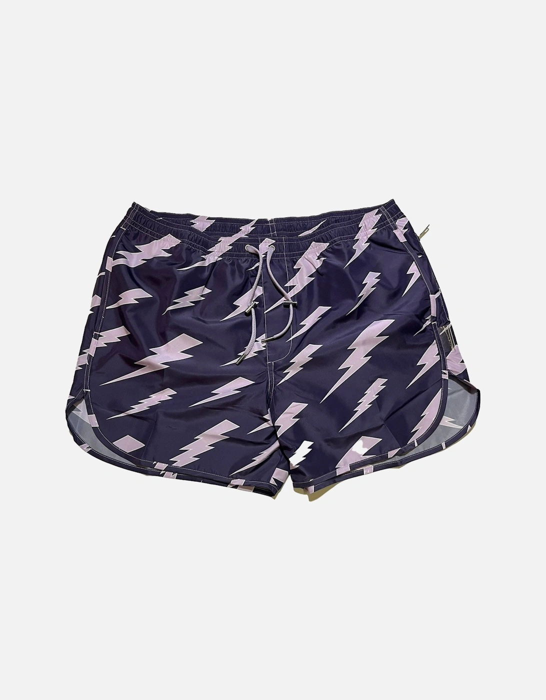 Lightning Print Swim Shorts Purple, 3 of 2