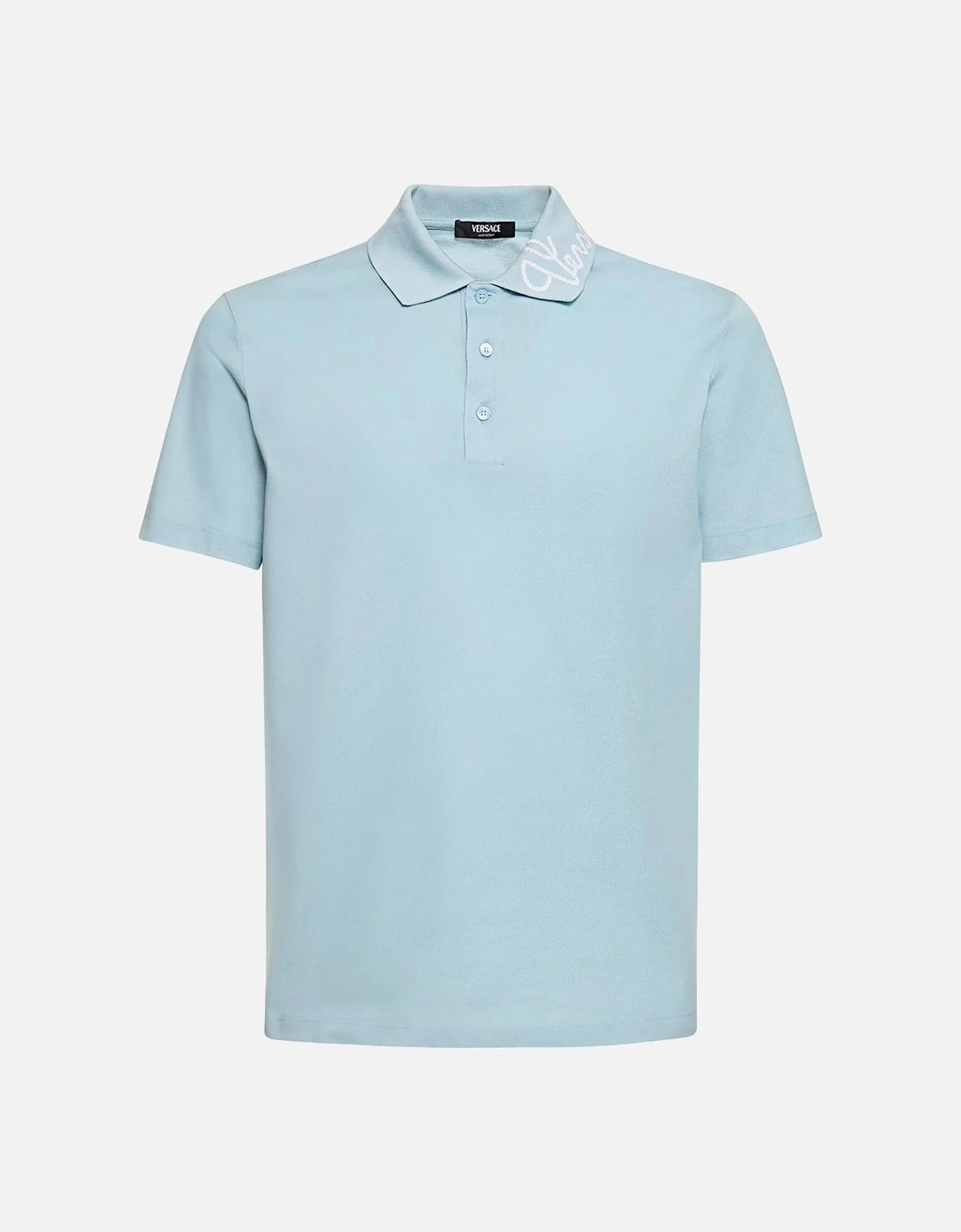 Greca Collar Polo Shirt Blue, 5 of 4