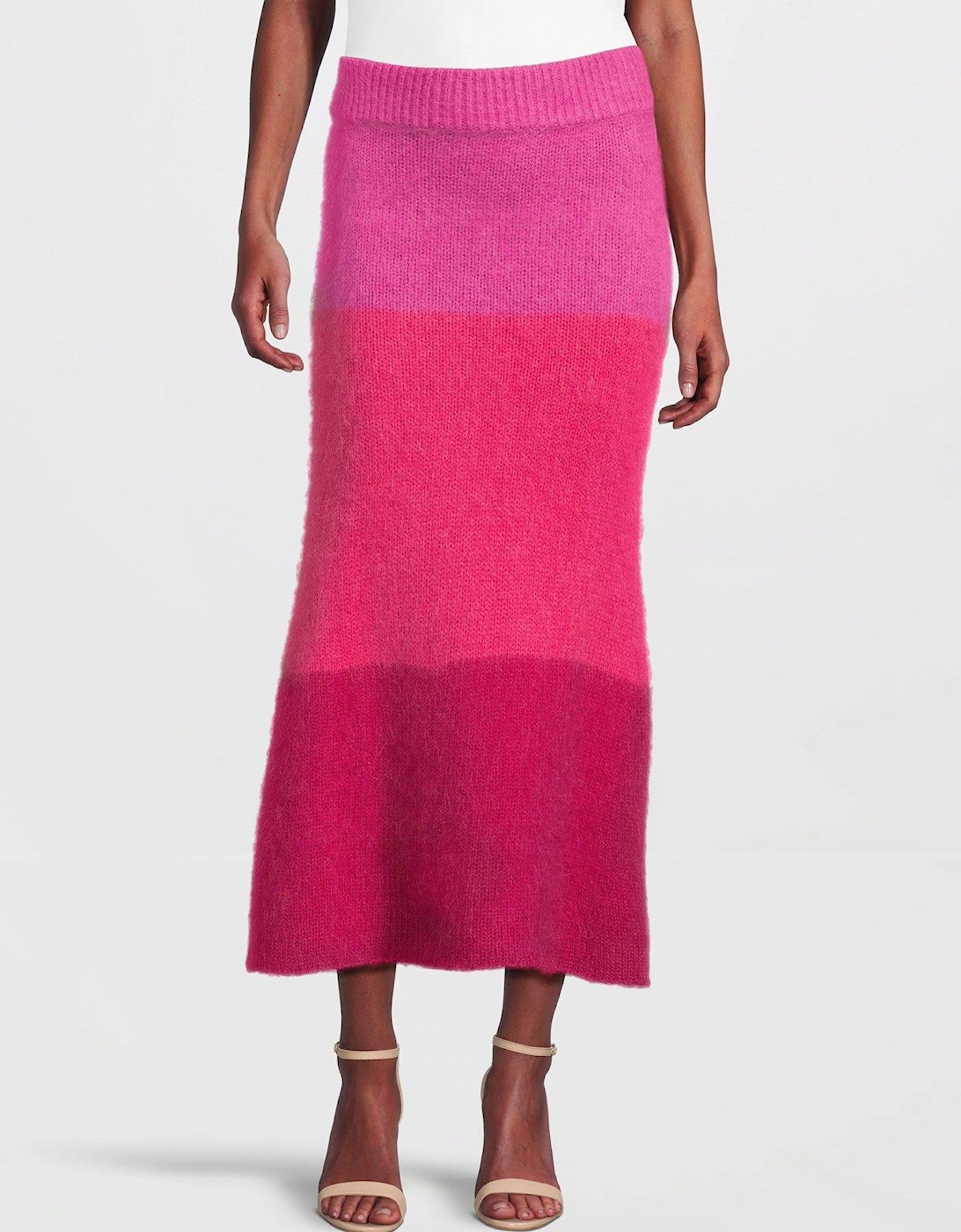 Maddox Stripe Skirt - Pink/Red, 6 of 5