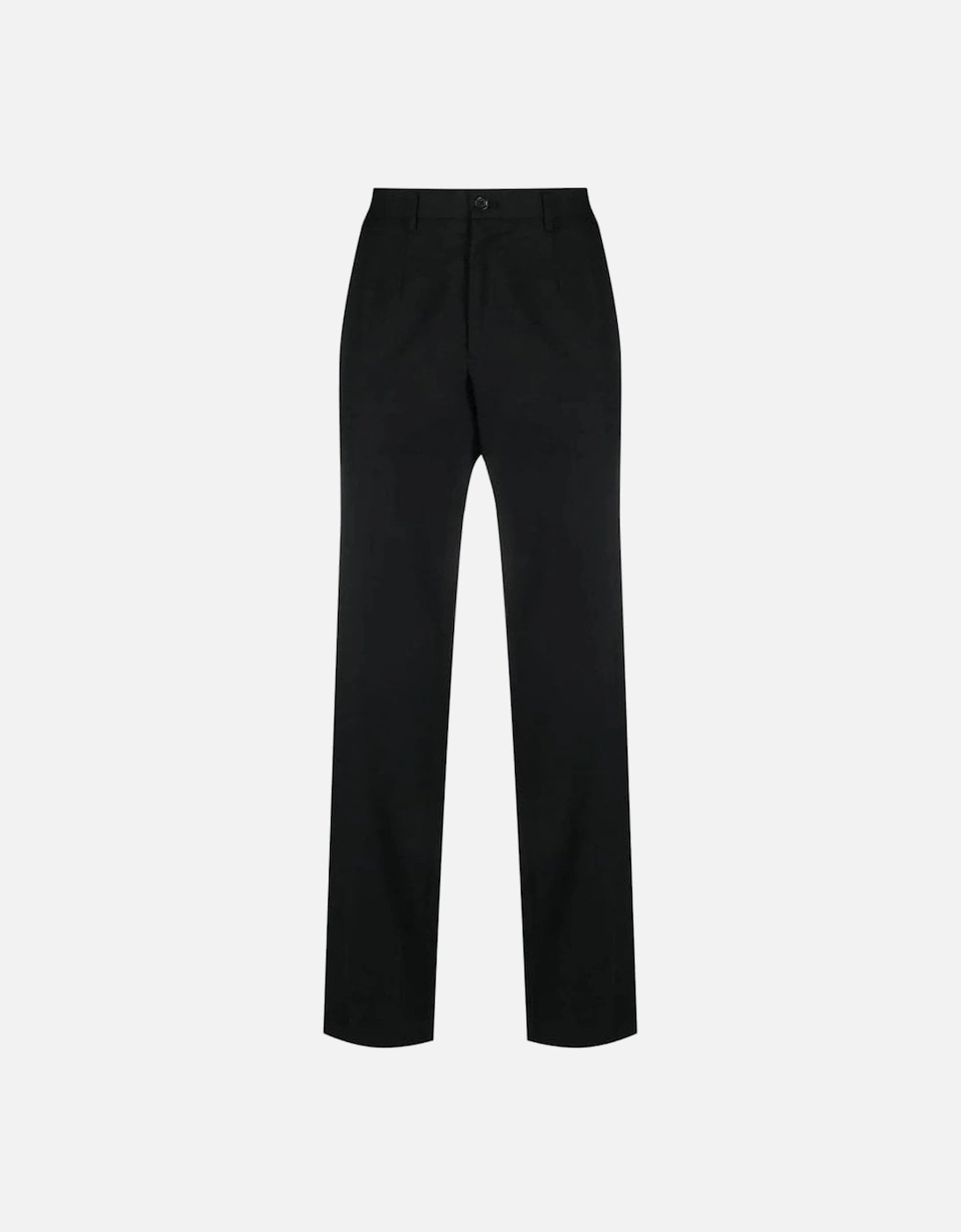 Cotton Plaque Chinos Black