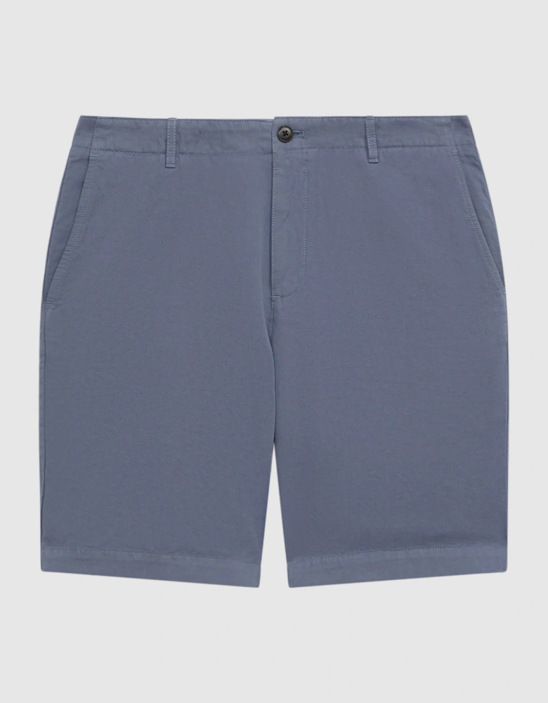 Cotton-Linen Blend Shorts