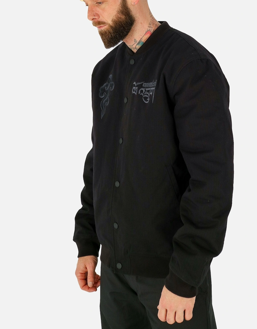 Dragon Tour Embroidered Cordura Black Jacket