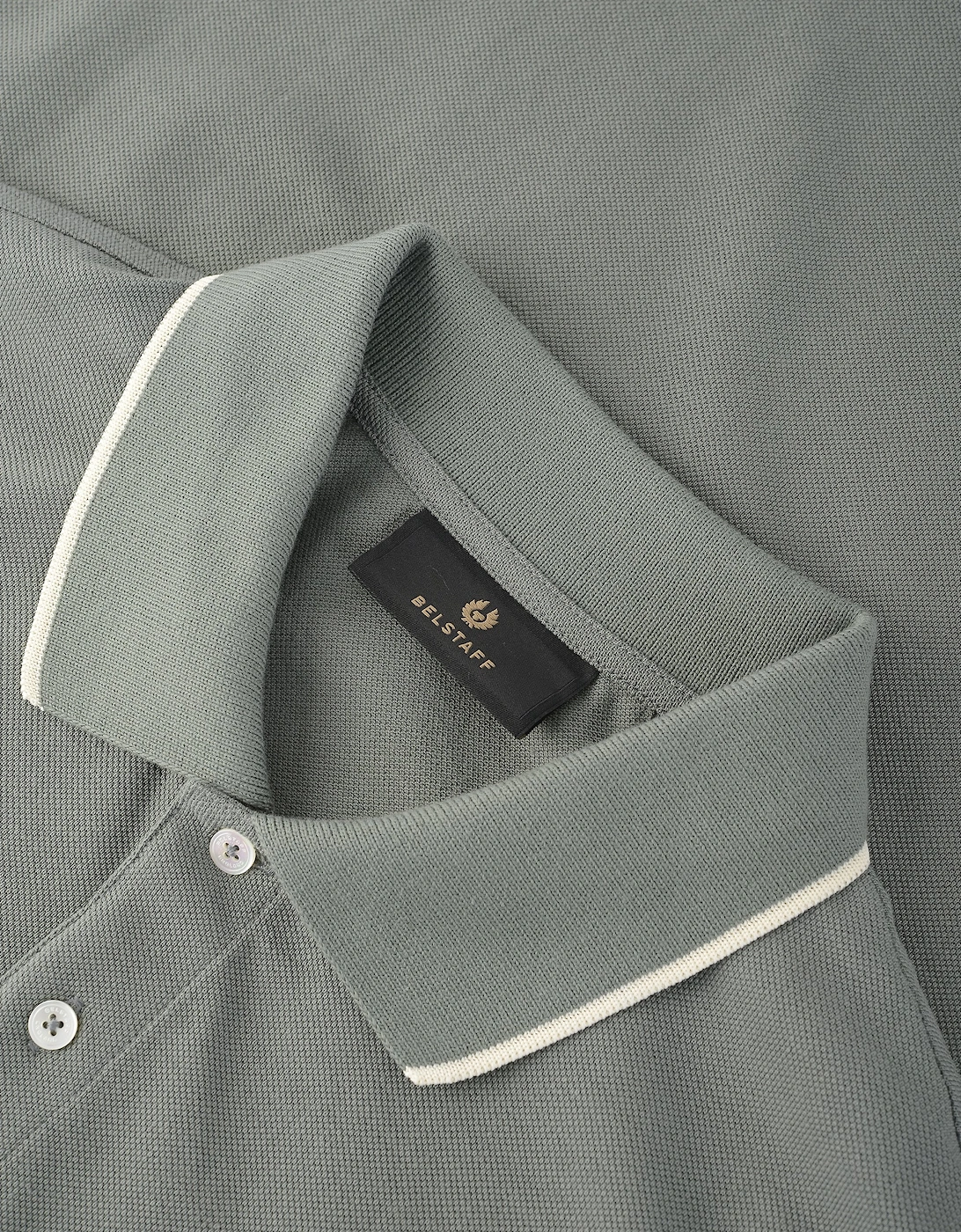 Tipped Polo Green