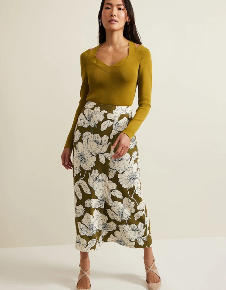 Amalia Floral Midi Skirt