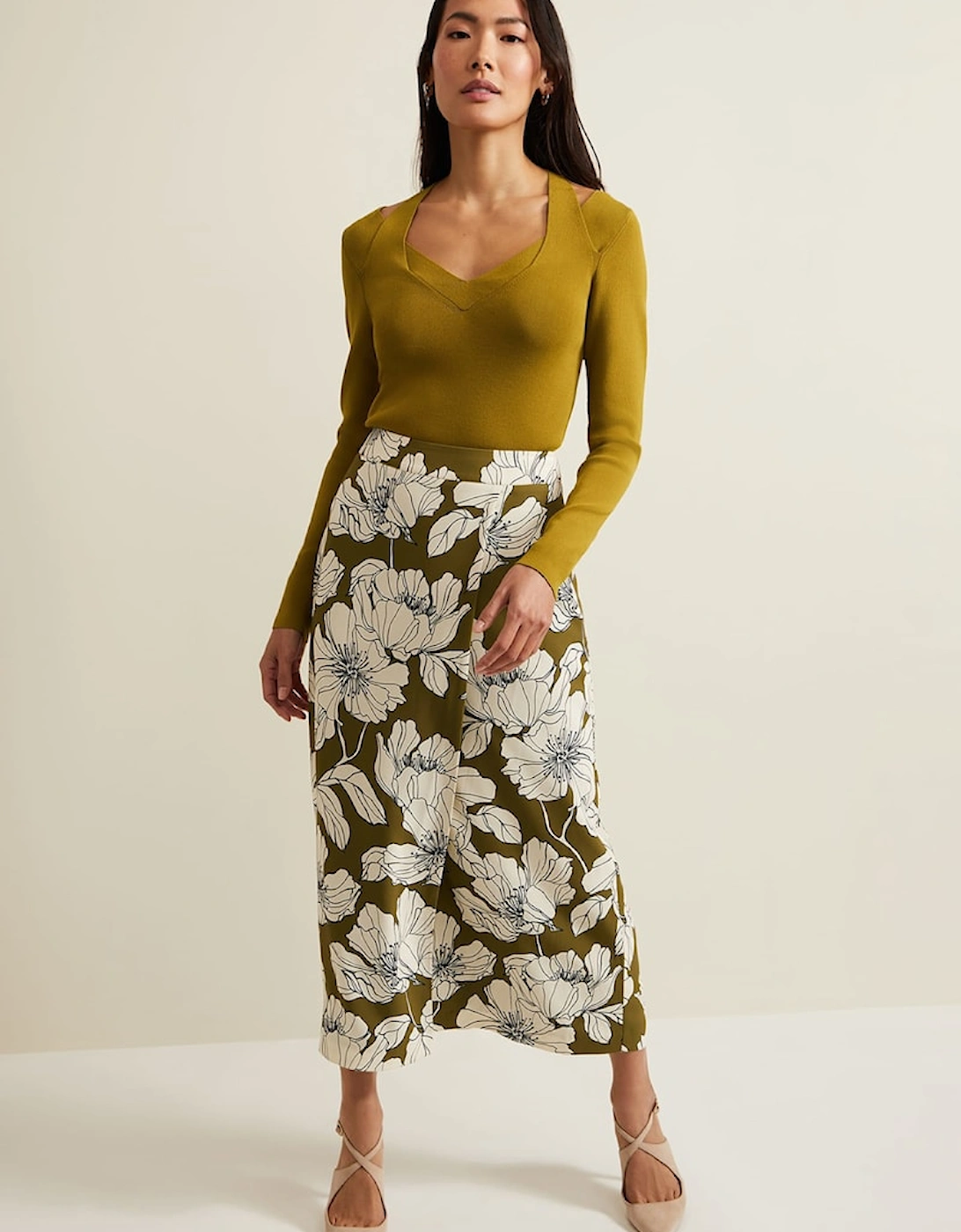 Amalia Floral Midi Skirt, 9 of 8